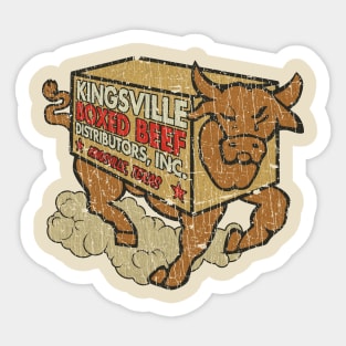 Kingsville Boxed Beef Distributors 1959 Sticker